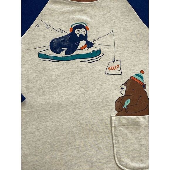 Carter’s Boys 4T Walrus Bear Long Sleeve Tee - Picture 2 of 8